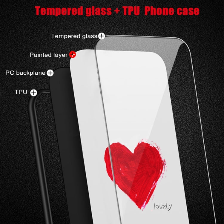 Colorful Painted Glass Phone Case, For iPhone 16 Plus