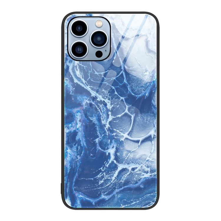 Marble Pattern Glass Protective Phone Case, For iPhone Air, For iPhone 15 Pro Max, For iPhone 15 Pro