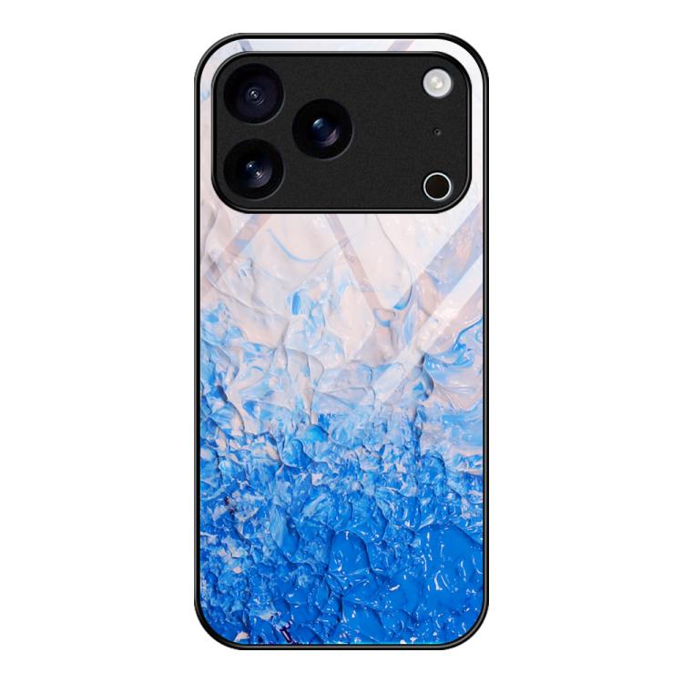 Marble Pattern Glass Protective Phone Case, For iPhone 17 Pro Max, For iPhone 17 Pro, For iPhone 17