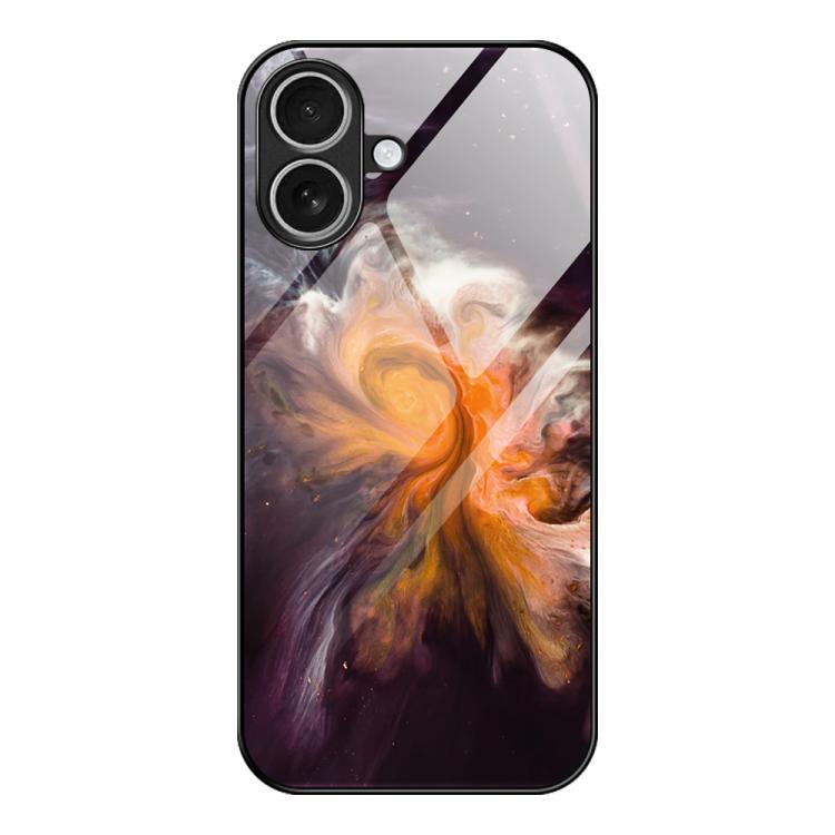 Marble Pattern Glass Protective Phone Case, For iPhone 17 Pro Max, For iPhone 17 Pro, For iPhone 17