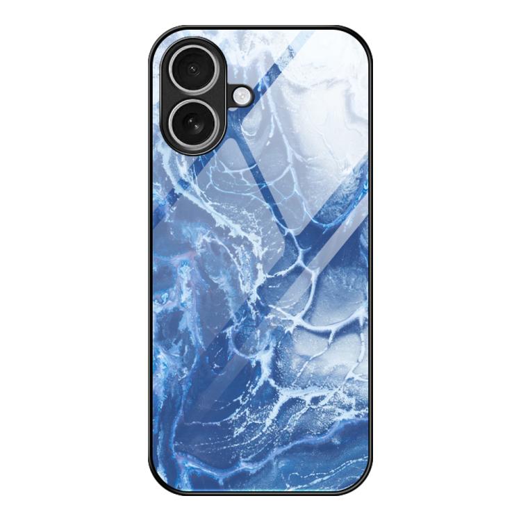 Marble Pattern Glass Protective Phone Case, For iPhone 17 Pro Max, For iPhone 17 Pro, For iPhone 17