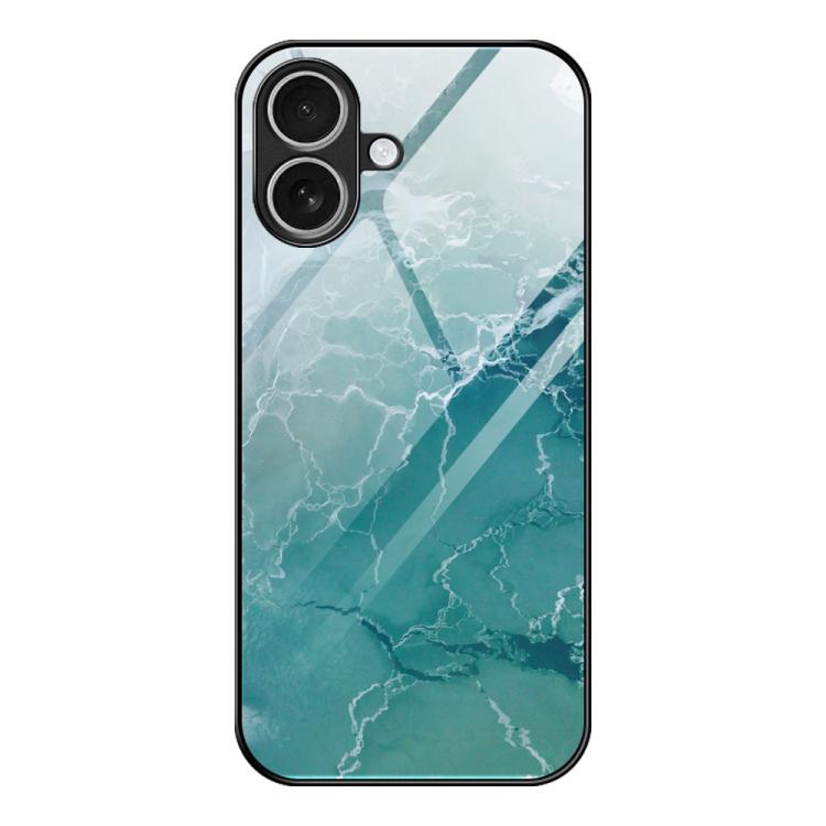 Marble Pattern Glass Protective Phone Case, For iPhone 17 Pro Max, For iPhone 17 Pro, For iPhone 17
