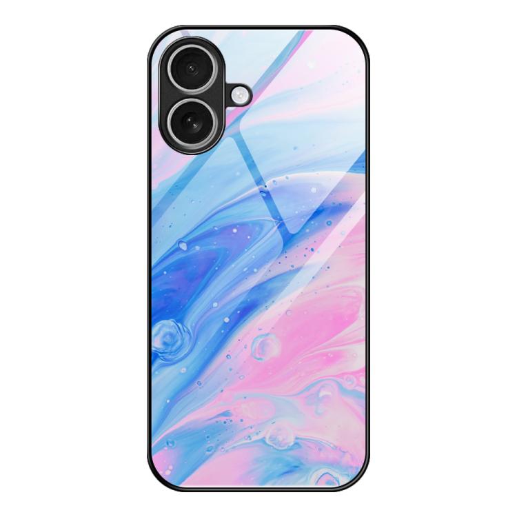 Marble Pattern Glass Protective Phone Case, For iPhone 17 Pro Max, For iPhone 17 Pro, For iPhone 17