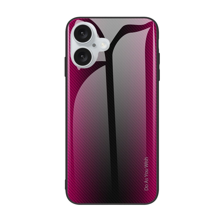 Texture Gradient Glass TPU Phone Case, For iPhone 16 Pro Max, For iPhone 16 Pro, For iPhone 16 Plus, For iPhone 16