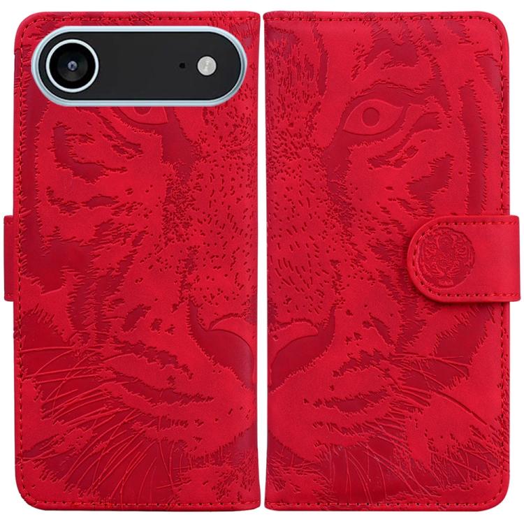 Tiger Embossing Pattern Leather Phone Case, iPhone 16e, For iPhone 16 Pro Max, For iPhone 16 Pro, For iPhone 16 Plus