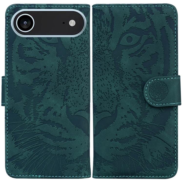 Tiger Embossing Pattern Leather Phone Case, iPhone 16e, For iPhone 16 Pro Max, For iPhone 16 Pro, For iPhone 16 Plus
