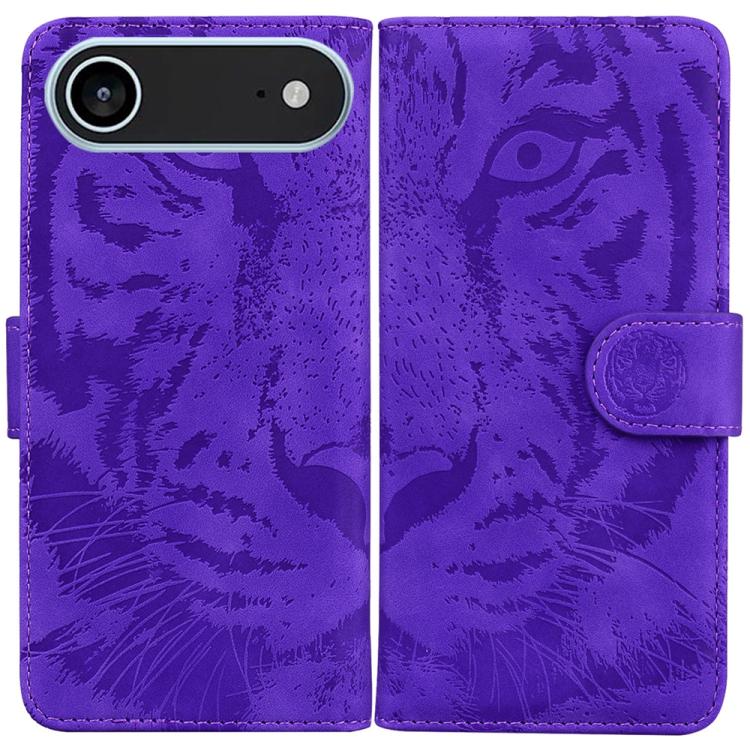 Tiger Embossing Pattern Leather Phone Case, iPhone 16e, For iPhone 16 Pro Max, For iPhone 16 Pro, For iPhone 16 Plus