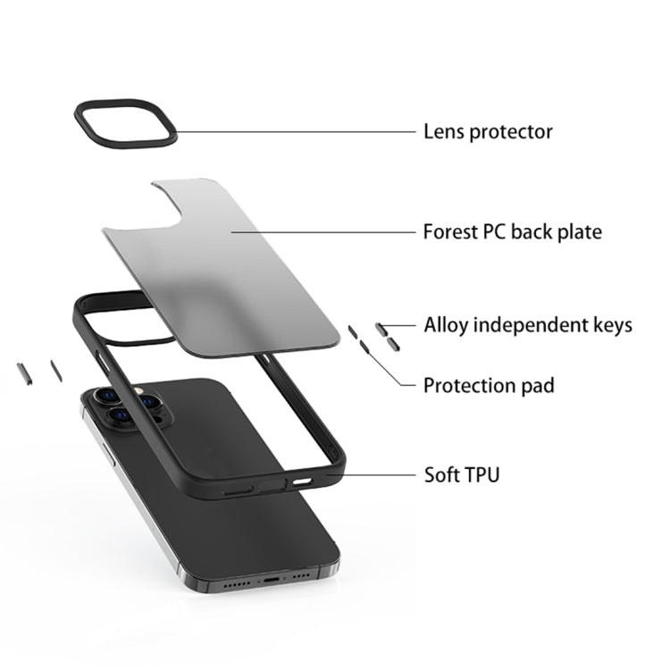Frosted Back Shockproof Phone Case, For iPhone 15 Pro Max, For iPhone 15 Pro, For iPhone 15 Plus, For iPhone 15