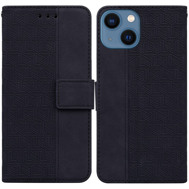 Geometric Embossed Leather Phone Case, For iPhone 16, For iPhone 15 Pro Max, For iPhone 15 Pro, For iPhone 15 Plus