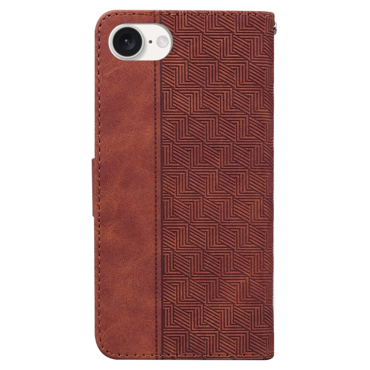 Geometric Embossed Leather Phone Case