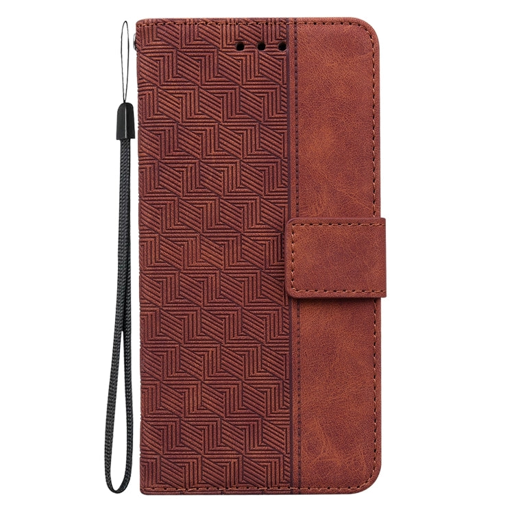 Geometric Embossed Leather Phone Case, For iPhone 16, For iPhone 15 Pro Max, For iPhone 15 Pro, For iPhone 15 Plus