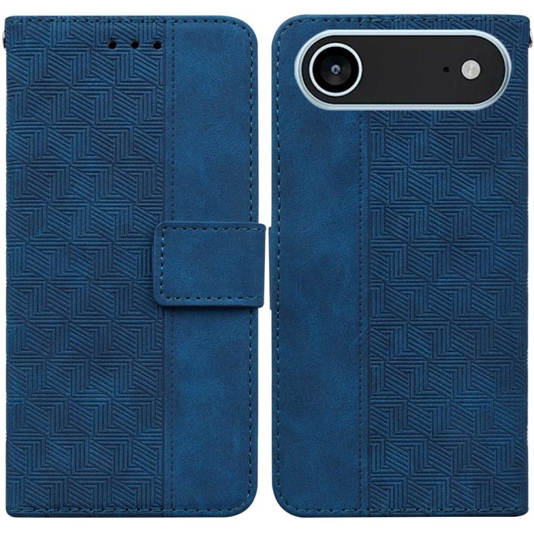 Geometric Embossed Leather Phone Case, For iPhone Air, For iPhone 16 Pro Max, For iPhone 16 Pro, For iPhone 16 Plus