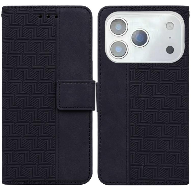 Geometric Embossed Leather Phone Case