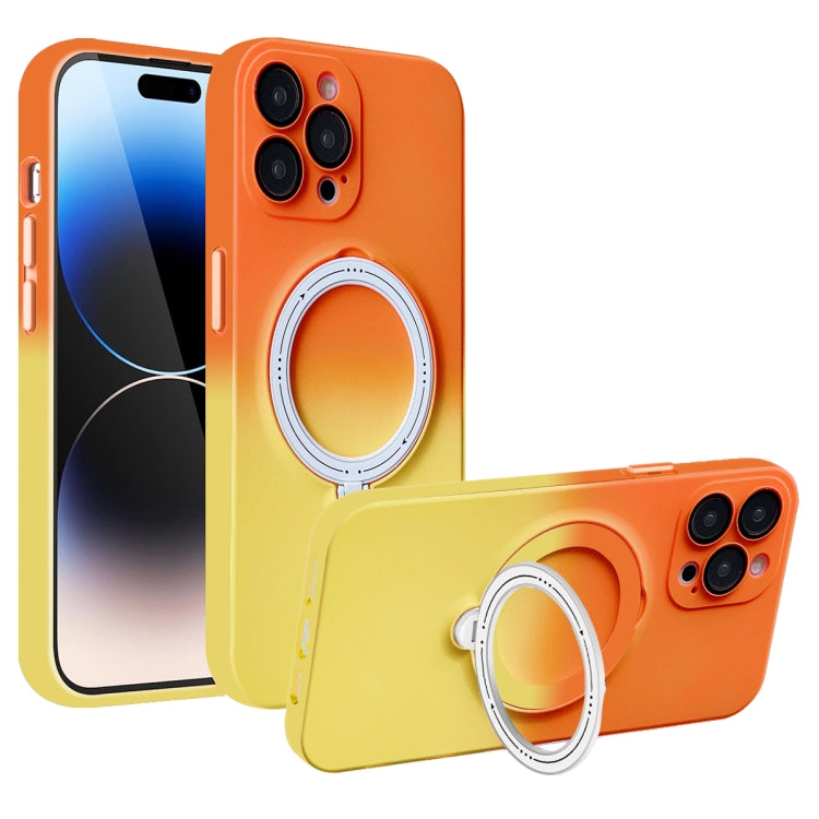 Gradient TPU MagSafe Holder Phone Case, For iPhone 14 Plus, For iPhone 14, For iPhone 14 Pro, For iPhone 14 Pro Max