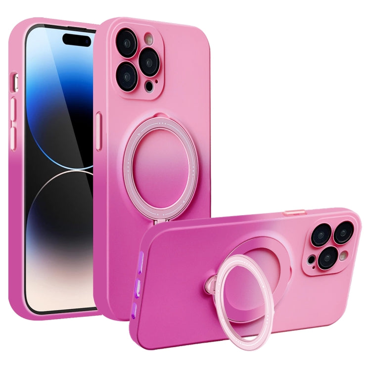 Gradient TPU MagSafe Holder Phone Case, For iPhone 14 Plus, For iPhone 14, For iPhone 14 Pro, For iPhone 14 Pro Max