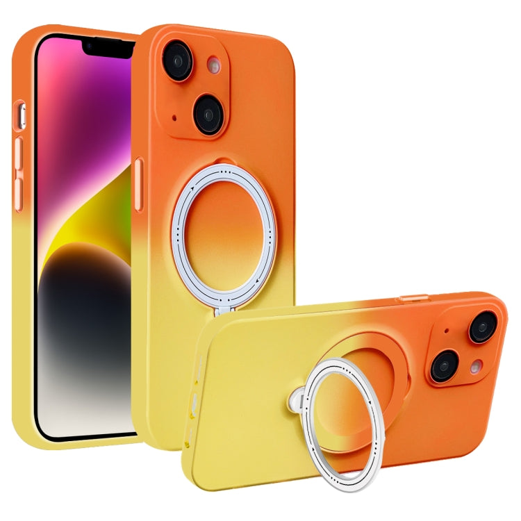 Gradient TPU MagSafe Holder Phone Case, For iPhone 14 Plus, For iPhone 14, For iPhone 14 Pro, For iPhone 14 Pro Max