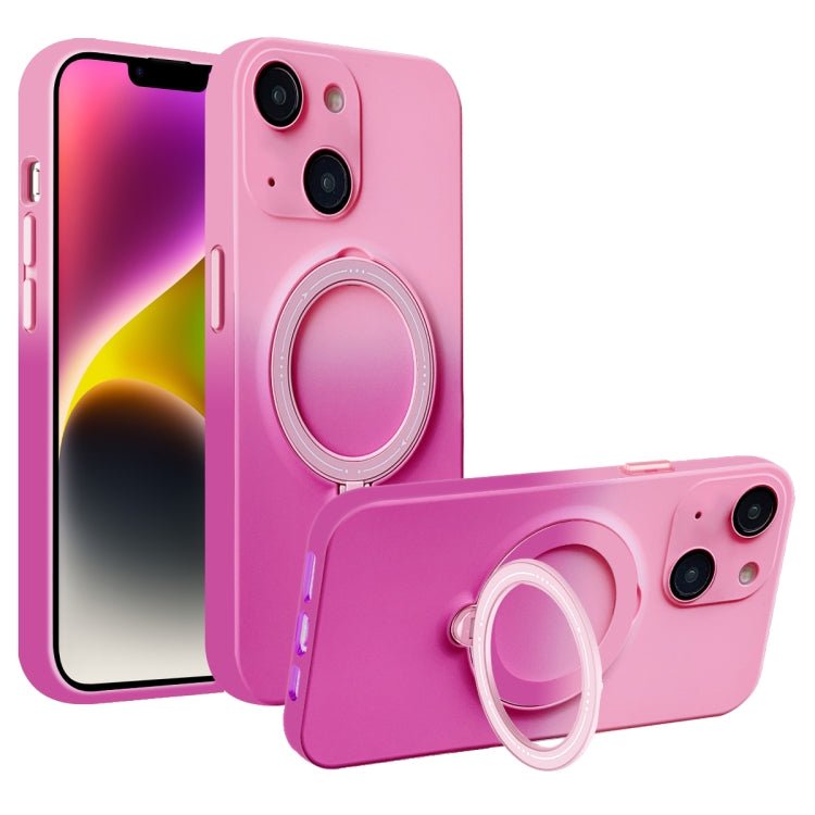 Gradient TPU MagSafe Holder Phone Case, For iPhone 14 Plus, For iPhone 14, For iPhone 14 Pro, For iPhone 14 Pro Max
