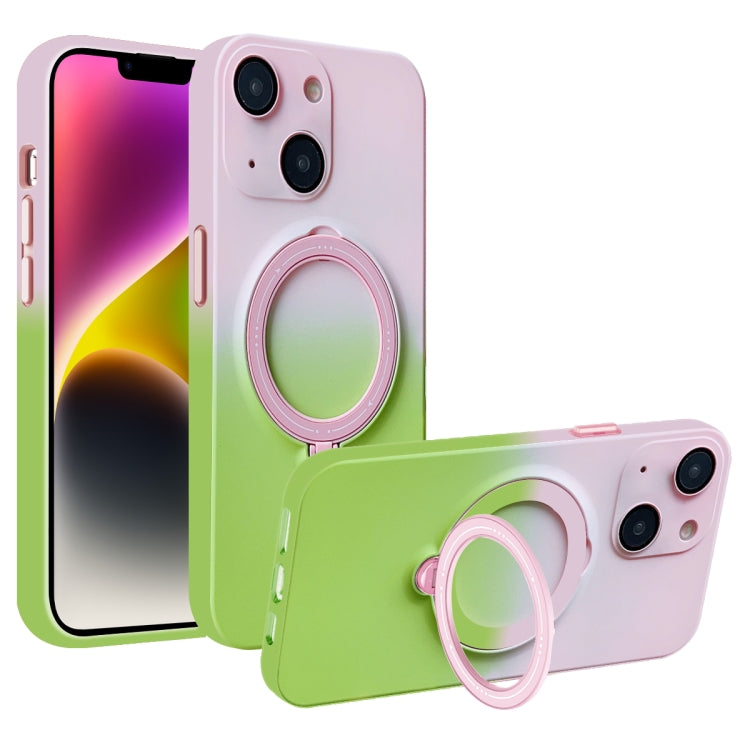 Gradient TPU MagSafe Holder Phone Case, For iPhone 14 Plus, For iPhone 14, For iPhone 14 Pro, For iPhone 14 Pro Max