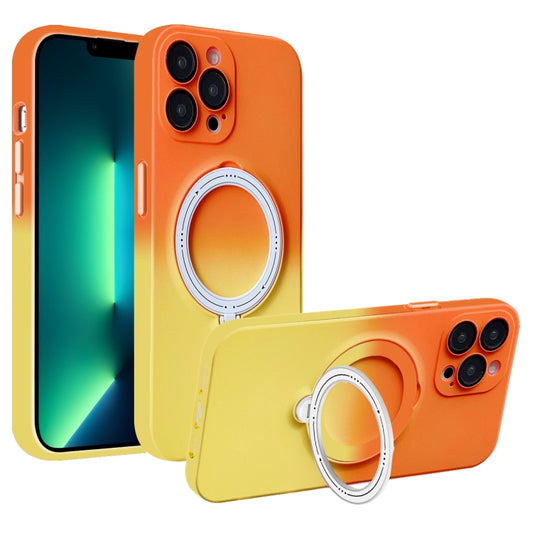 Gradient TPU MagSafe Holder Phone Case, For iPhone 13 Pro Max, For iPhone 13 Pro, For iPhone 13, For iPhone 12