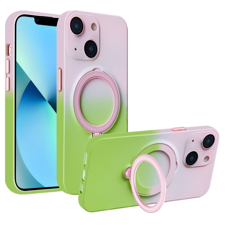 Gradient TPU MagSafe Holder Phone Case, For iPhone 13 Pro Max, For iPhone 13 Pro, For iPhone 13, For iPhone 12