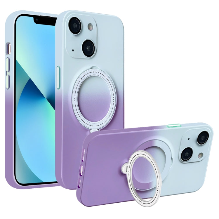 Gradient TPU MagSafe Holder Phone Case, For iPhone 13 Pro Max, For iPhone 13 Pro, For iPhone 13, For iPhone 12