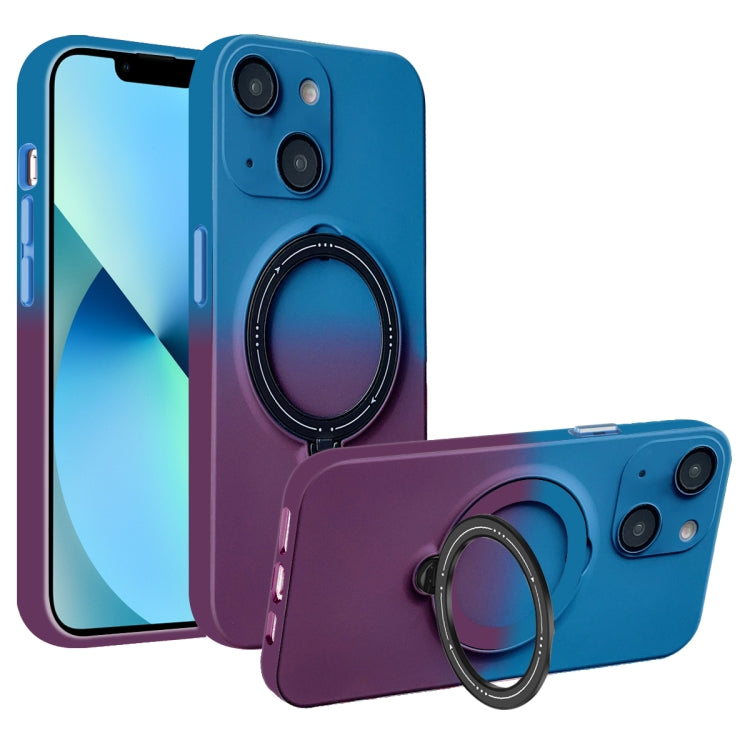 Gradient TPU MagSafe Holder Phone Case, For iPhone 13 Pro Max, For iPhone 13 Pro, For iPhone 13, For iPhone 12