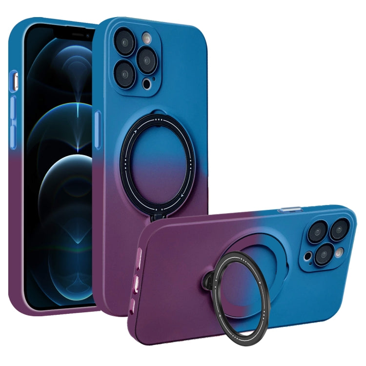 Gradient TPU MagSafe Holder Phone Case, For iPhone 12 Pro Max, For iPhone 12 Pro, For iPhone 11 Pro Max, For iPhone 11