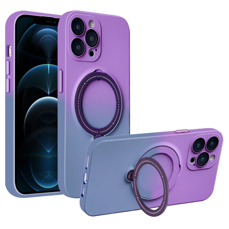 Gradient TPU MagSafe Holder Phone Case, For iPhone 12 Pro Max, For iPhone 12 Pro, For iPhone 11 Pro Max, For iPhone 11