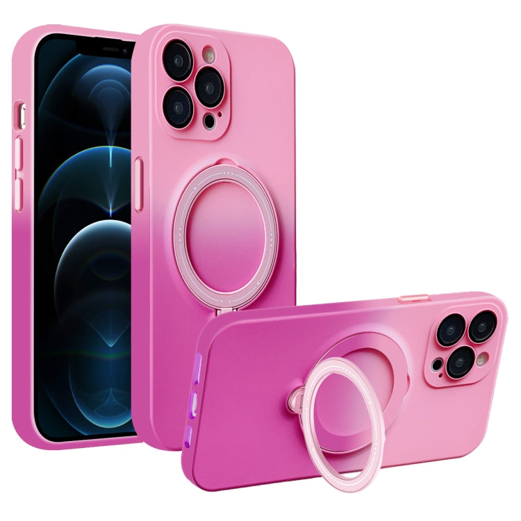 Gradient TPU MagSafe Holder Phone Case, For iPhone 12 Pro Max, For iPhone 12 Pro, For iPhone 11 Pro Max, For iPhone 11