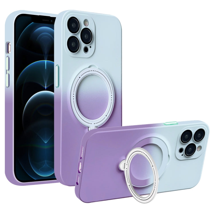 Gradient TPU MagSafe Holder Phone Case, For iPhone 12 Pro Max, For iPhone 12 Pro, For iPhone 11 Pro Max, For iPhone 11