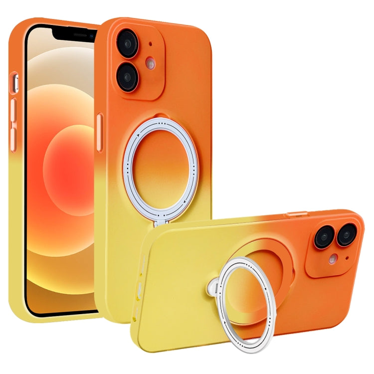 Gradient TPU MagSafe Holder Phone Case, For iPhone 13 Pro Max, For iPhone 13 Pro, For iPhone 13, For iPhone 12