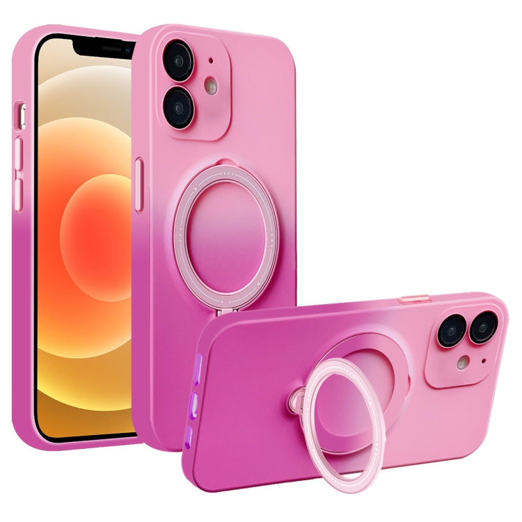 Gradient TPU MagSafe Holder Phone Case, For iPhone 13 Pro Max, For iPhone 13 Pro, For iPhone 13, For iPhone 12