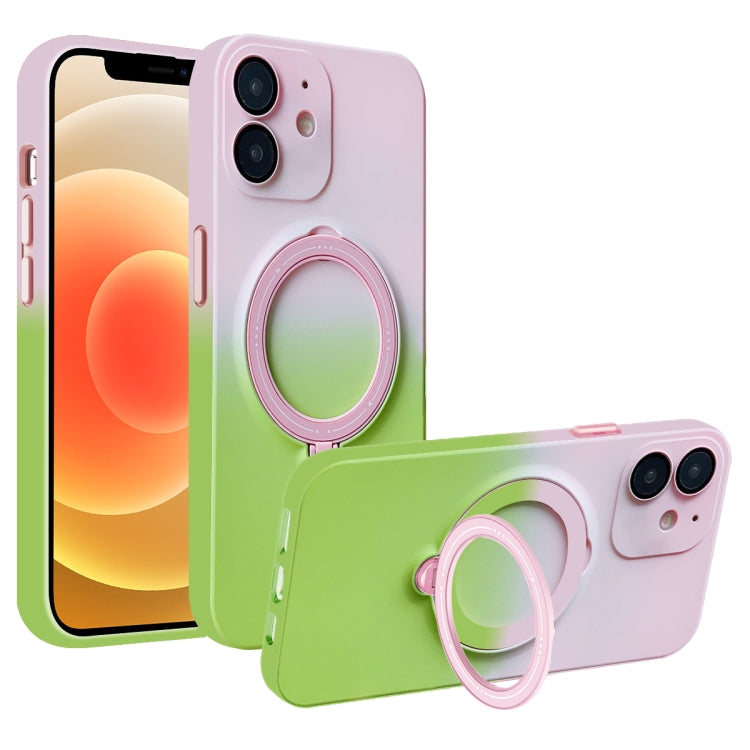 Gradient TPU MagSafe Holder Phone Case, For iPhone 13 Pro Max, For iPhone 13 Pro, For iPhone 13, For iPhone 12