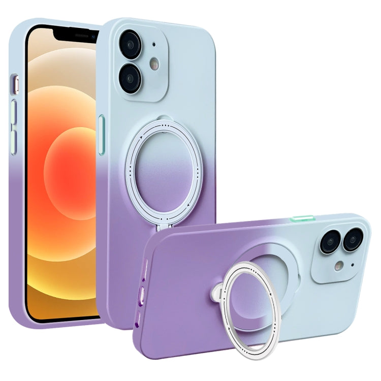 Gradient TPU MagSafe Holder Phone Case, For iPhone 13 Pro Max, For iPhone 13 Pro, For iPhone 13, For iPhone 12