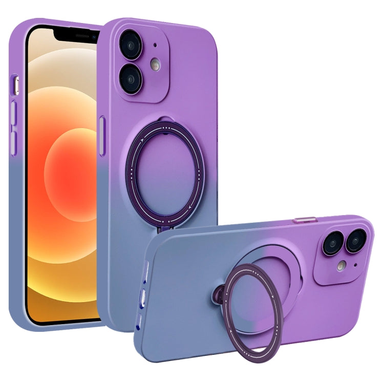 Gradient TPU MagSafe Holder Phone Case, For iPhone 13 Pro Max, For iPhone 13 Pro, For iPhone 13, For iPhone 12