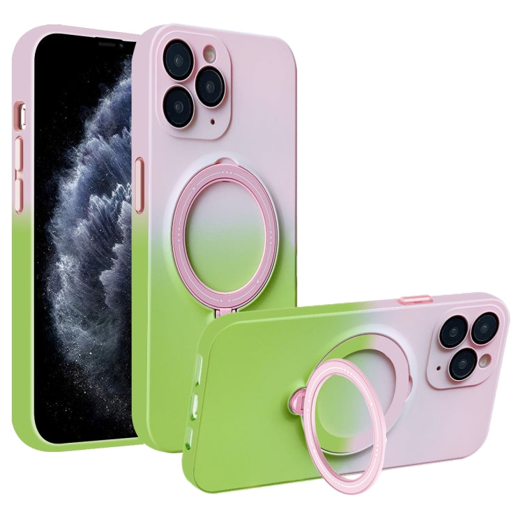 Gradient TPU MagSafe Holder Phone Case, For iPhone 12 Pro Max, For iPhone 12 Pro, For iPhone 11 Pro Max, For iPhone 11