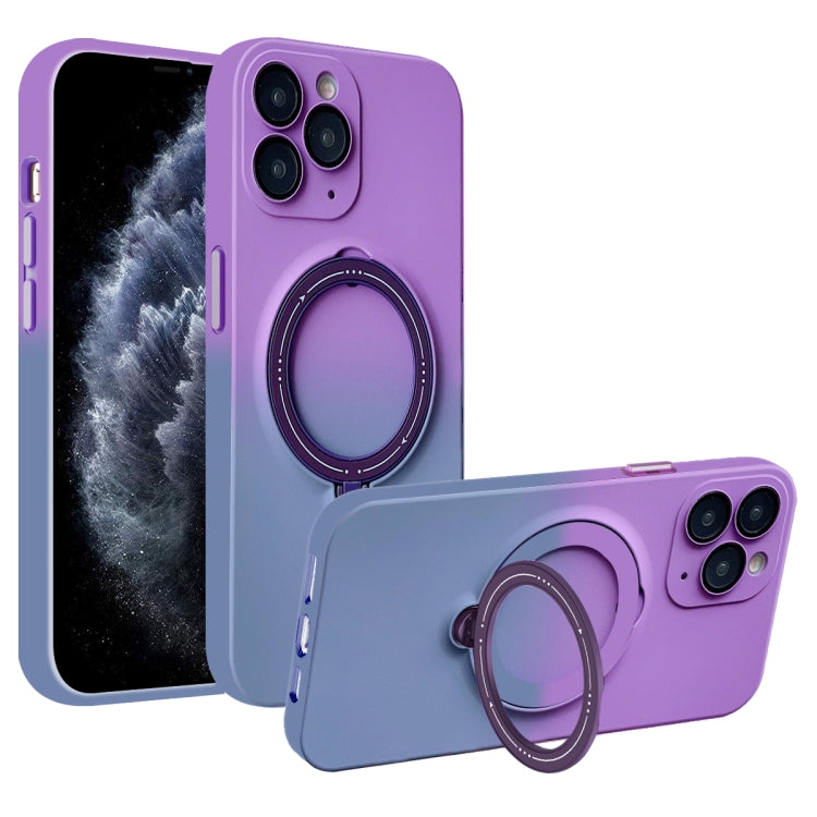 Gradient TPU MagSafe Holder Phone Case, For iPhone 12 Pro Max, For iPhone 12 Pro, For iPhone 11 Pro Max, For iPhone 11