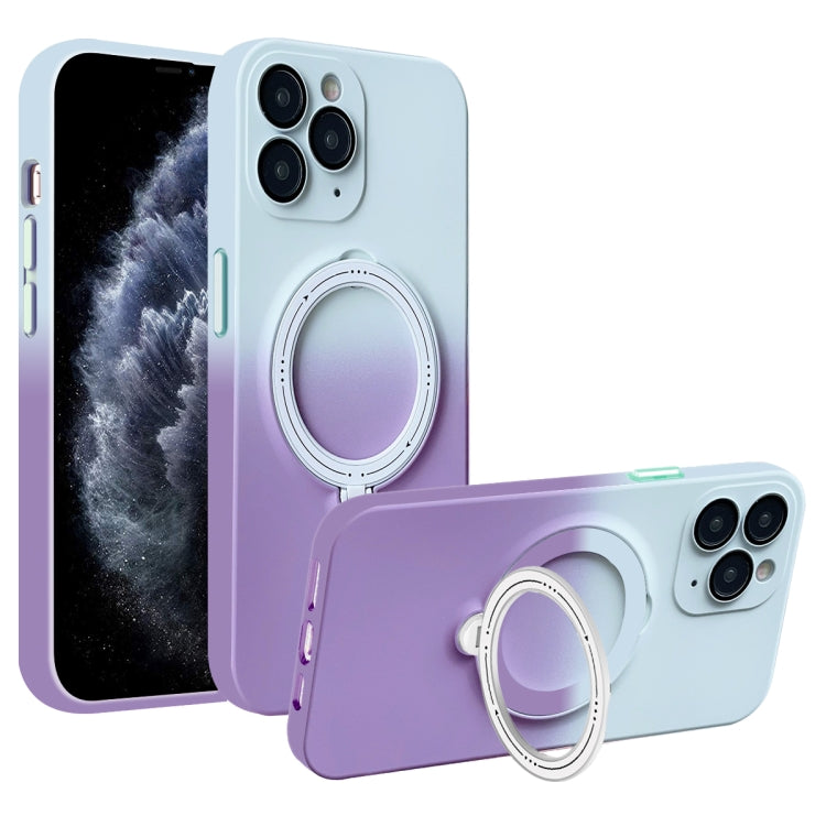 Gradient TPU MagSafe Holder Phone Case, For iPhone 11 Pro