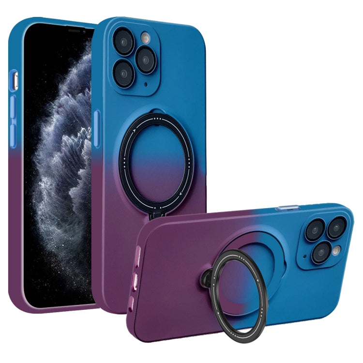 Gradient TPU MagSafe Holder Phone Case, For iPhone 11 Pro