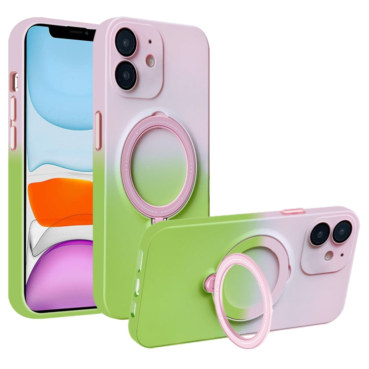 Gradient TPU MagSafe Holder Phone Case, For iPhone 12 Pro Max, For iPhone 12 Pro, For iPhone 11 Pro Max, For iPhone 11