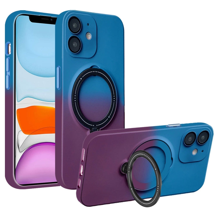 Gradient TPU MagSafe Holder Phone Case, For iPhone 12 Pro Max, For iPhone 12 Pro, For iPhone 11 Pro Max, For iPhone 11
