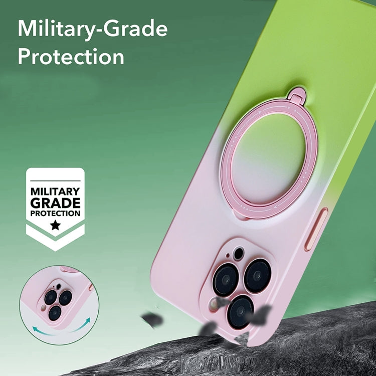 Gradient TPU MagSafe Holder Phone Case, For iPhone 14 Plus, For iPhone 14, For iPhone 14 Pro, For iPhone 14 Pro Max