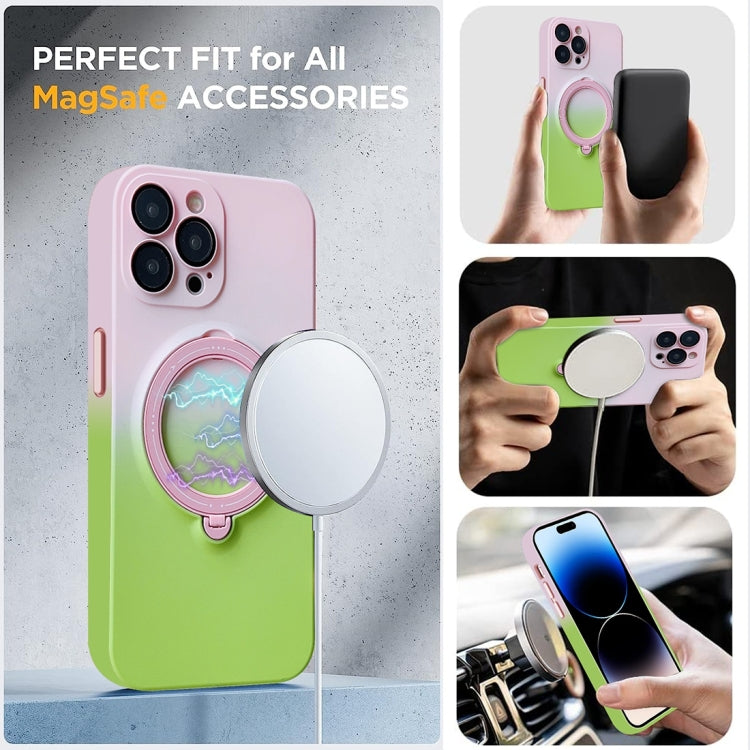 Gradient TPU MagSafe Holder Phone Case, For iPhone 12 Pro Max, For iPhone 12 Pro, For iPhone 11 Pro Max, For iPhone 11