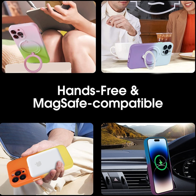 Gradient TPU MagSafe Holder Phone Case, For iPhone 11 Pro