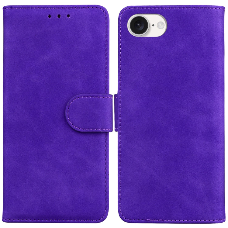 Skin Feel Pure Color Flip Leather Phone Case, For iPhone 17 Pro Max, For iPhone 17 Pro, For iPhone 17, For iPhone 17 Air