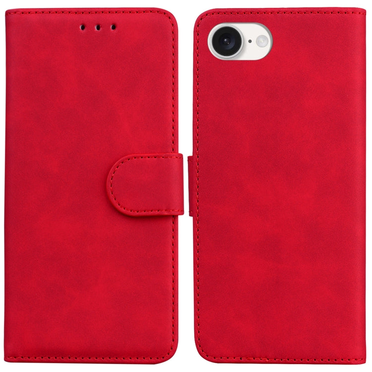 Skin Feel Pure Color Flip Leather Phone Case, For iPhone 17 Pro Max, For iPhone 17 Pro, For iPhone 17, For iPhone 17 Air