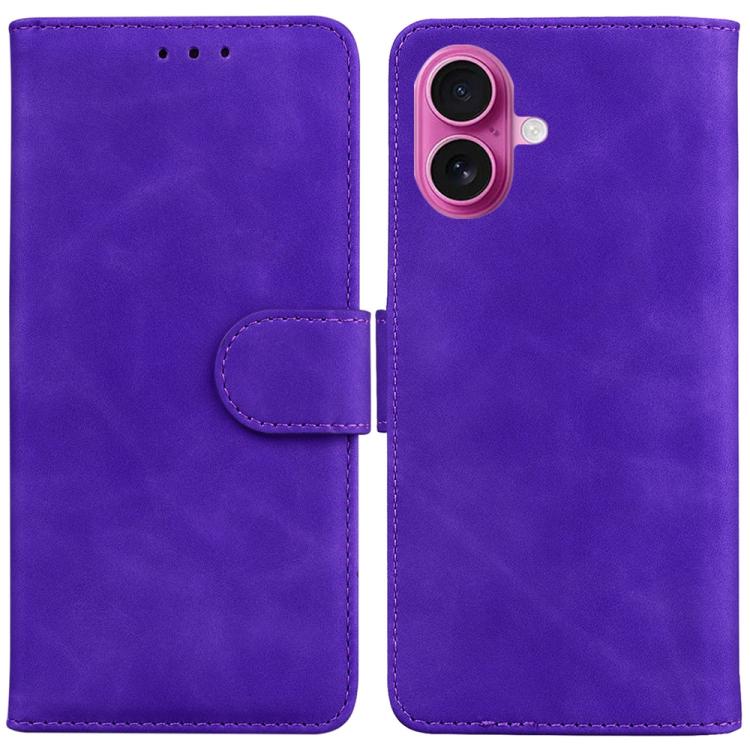 Skin Feel Pure Color Flip Leather Phone Case, For iPhone 17 Pro Max, For iPhone 17 Pro, For iPhone 17, For iPhone 17 Air