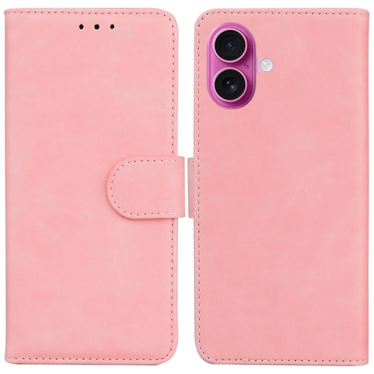 Skin Feel Pure Color Flip Leather Phone Case, For iPhone 17 Pro Max, For iPhone 17 Pro, For iPhone 17, For iPhone 17 Air