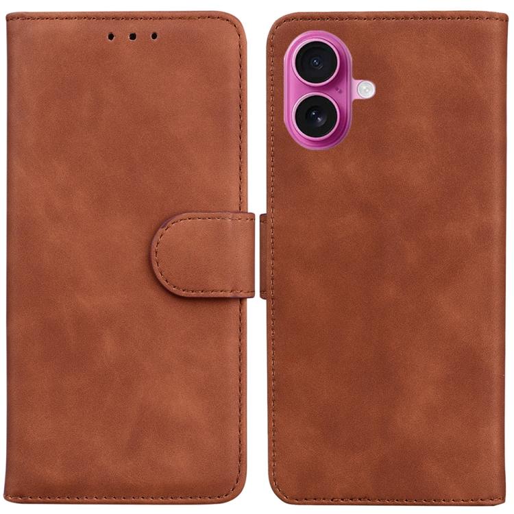 Skin Feel Pure Color Flip Leather Phone Case, For iPhone 17 Pro Max, For iPhone 17 Pro, For iPhone 17, For iPhone 17 Air