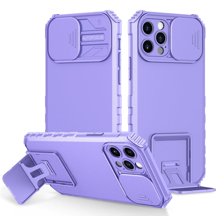 Stereoscopic Holder Sliding Camshield Phone Case, For iPhone 16, For iPhone 15 Pro Max, For iPhone 15 Pro